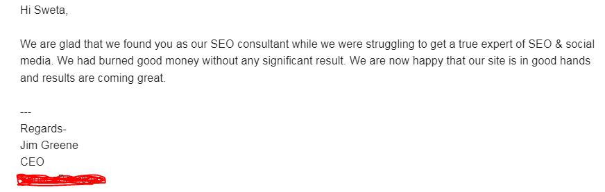 SEO Testimonials